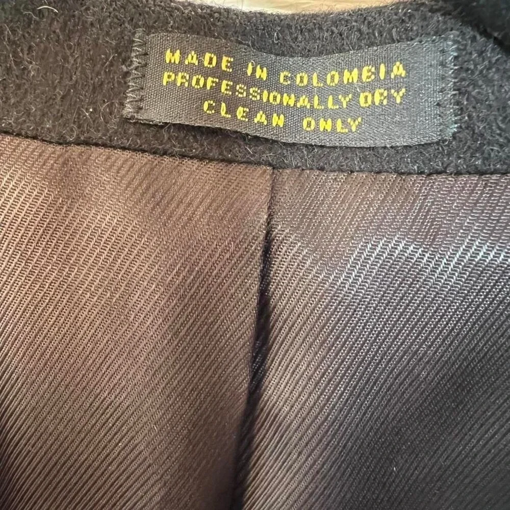 Bachrach Black Wool Blazer Jacket Business Career Size‎ 40 Long